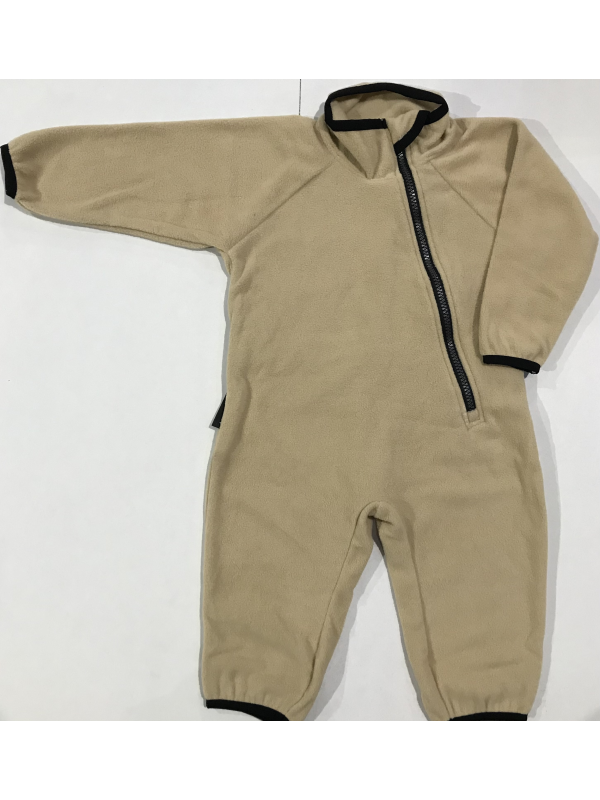 Флисовый комбинезон детский VUGGA FK023, коричневый, размер 86