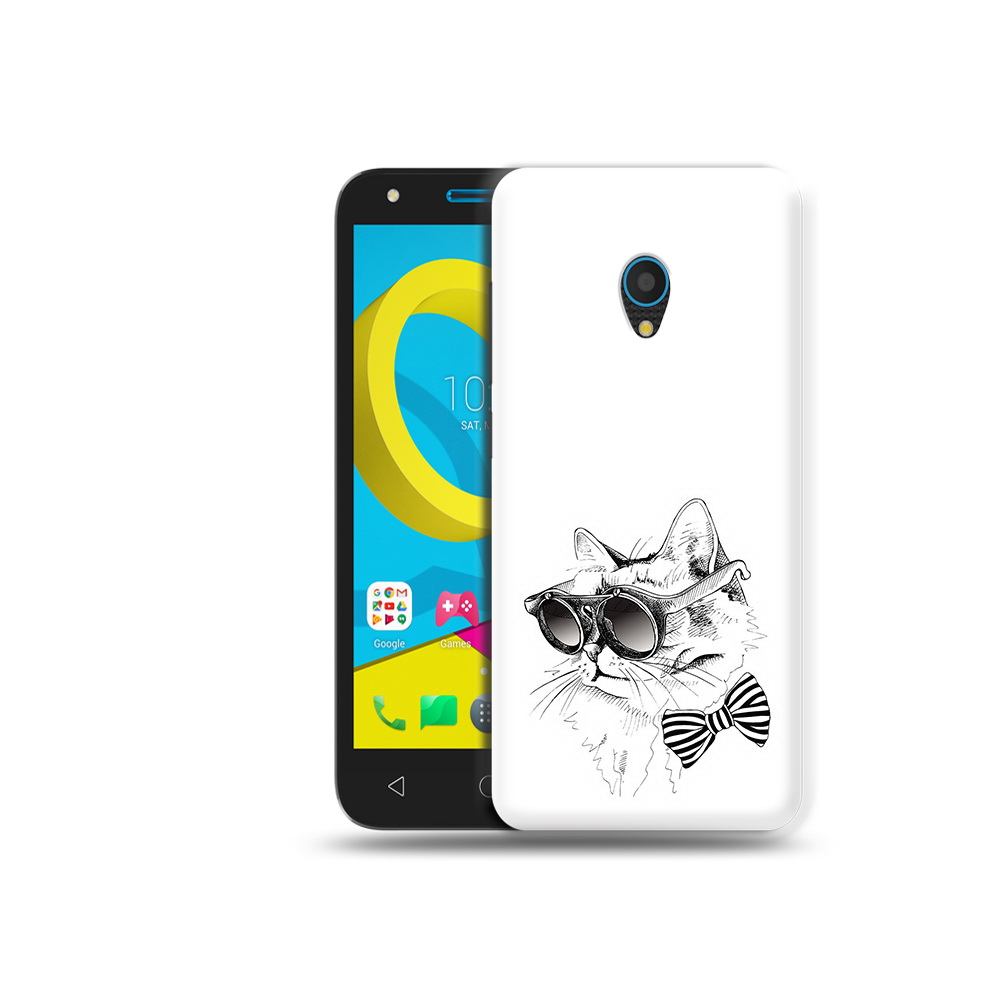 

Чехол MyPads Tocco для Alcatel U5 5047D крутая кошка в очках (PT134046.676.421), Tocco