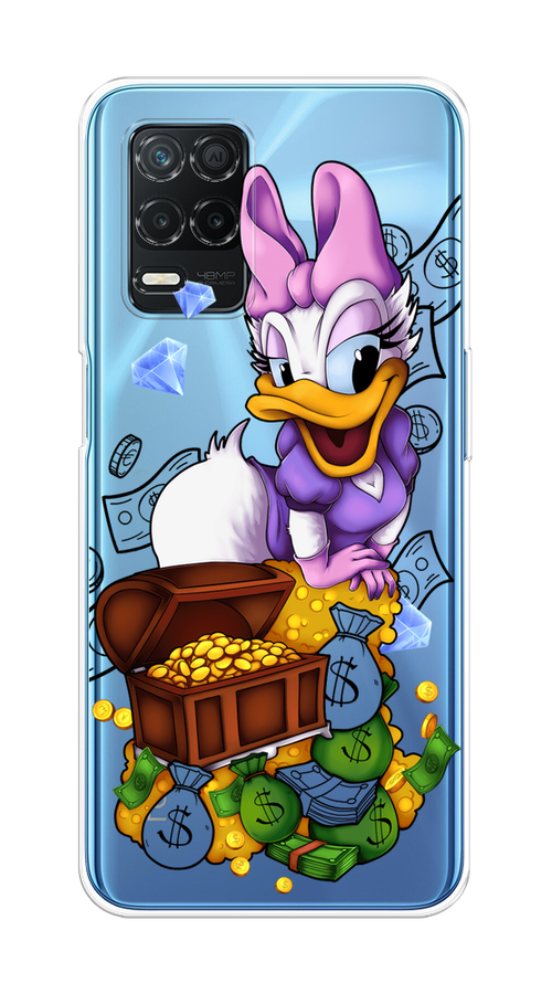 

Чехол на Realme 8 5G "Rich Daisy Duck", Коричневый;белый;фиолетовый, 257050-6