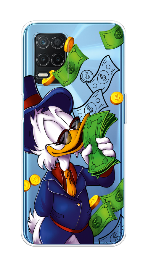 

Чехол на Realme 8 5G "Scrooge McDuck with Money", Синий;зеленый;белый, 257050-6