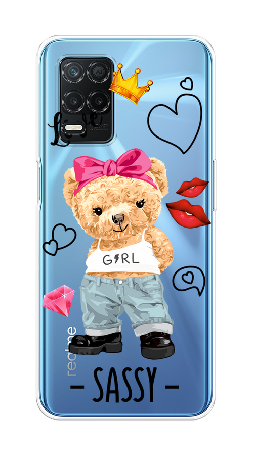 

Чехол на Realme 8 5G "Sugar Mommy", Голубой;белый;розовый, 257050-6