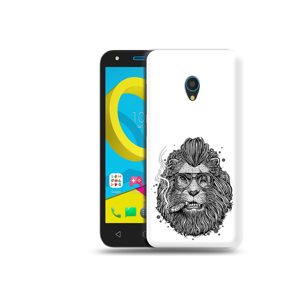 

Чехол MyPads Tocco для Alcatel U5 5047D курящий лев (PT134046.676.432), Tocco