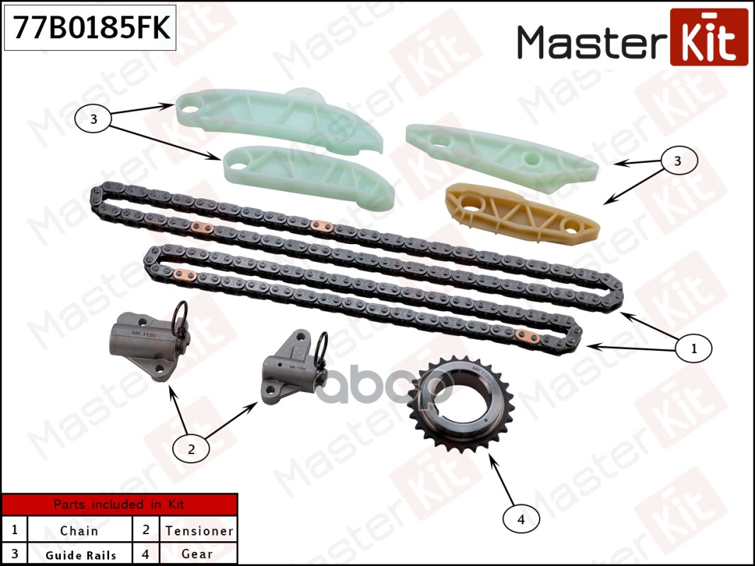 

Комплект Цепи Грм Master Kit 77B0185Fk