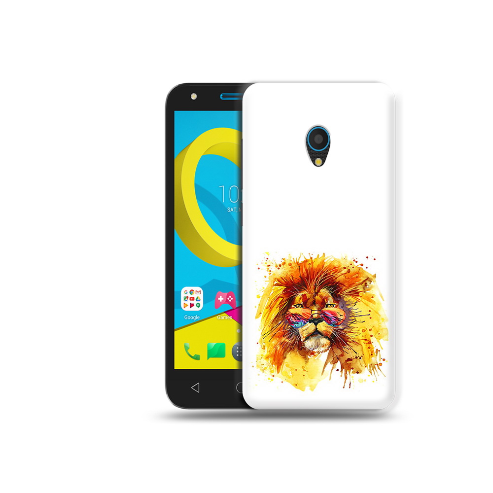 

Чехол MyPads Tocco для Alcatel U5 5047D лев в очках (PT134046.676.436), Tocco