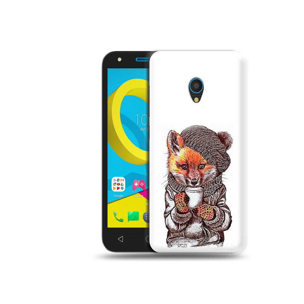 

Чехол MyPads Tocco для Alcatel U5 5047D лиса в шапке (PT134046.676.437), Tocco