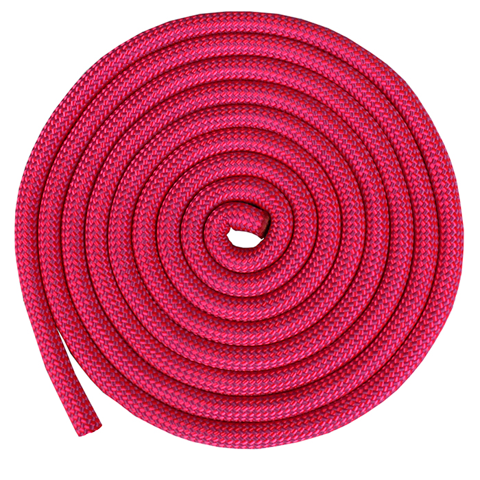 Скакалка для художественной гимнастики с люрексом Грация&Спорт 2,5 м розовый