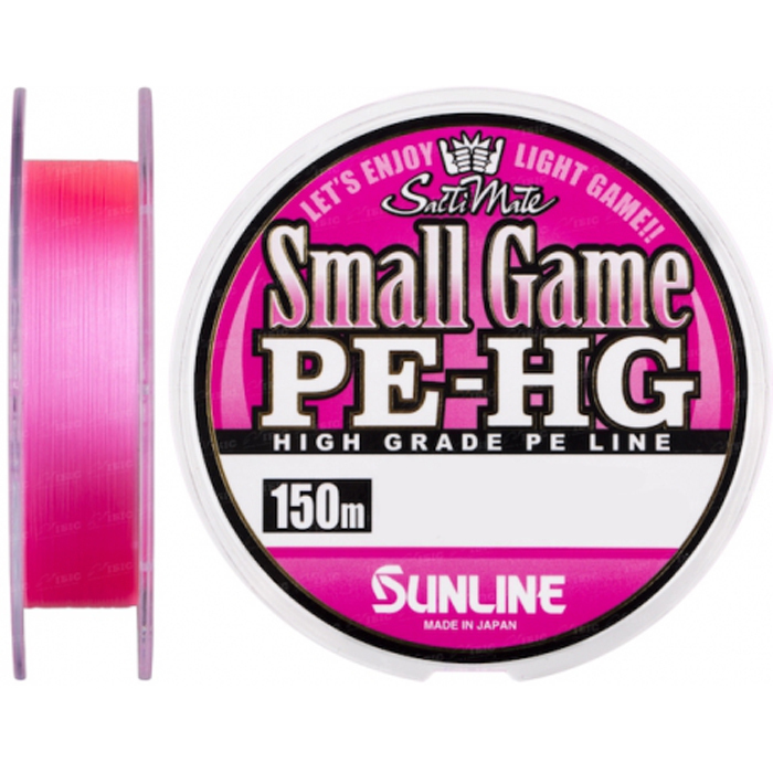 Шнур SunLine NEW SMALL GAME PE HG 60092352 розовый,150 м