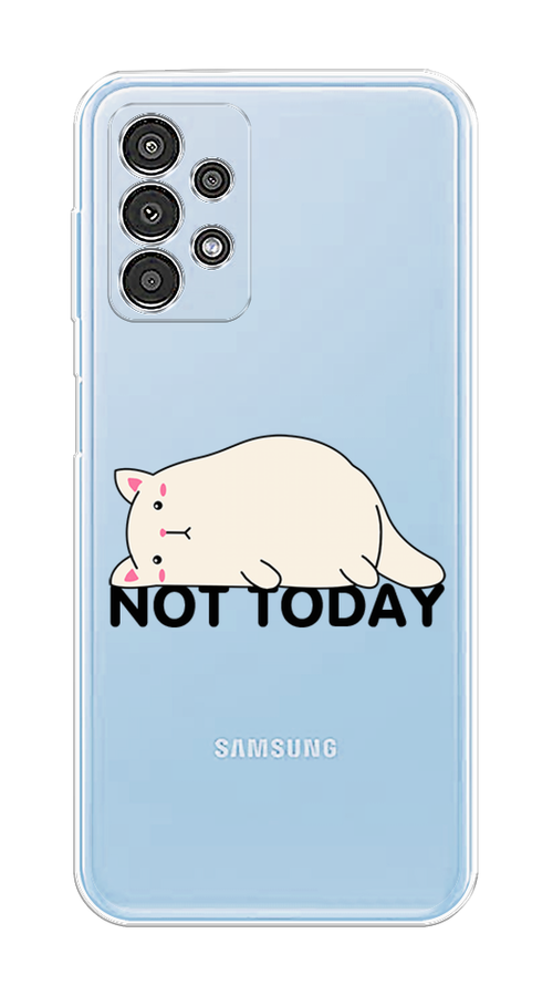 

Чехол на Samsung Galaxy A13 4G "Cat not today", Белый;розовый;черный, 2104850-1