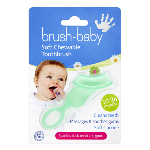 Жевательная зубная щетка Brush-Baby Chewable Toothbrush жевательная зубная щетка brush baby chewable toothbrush