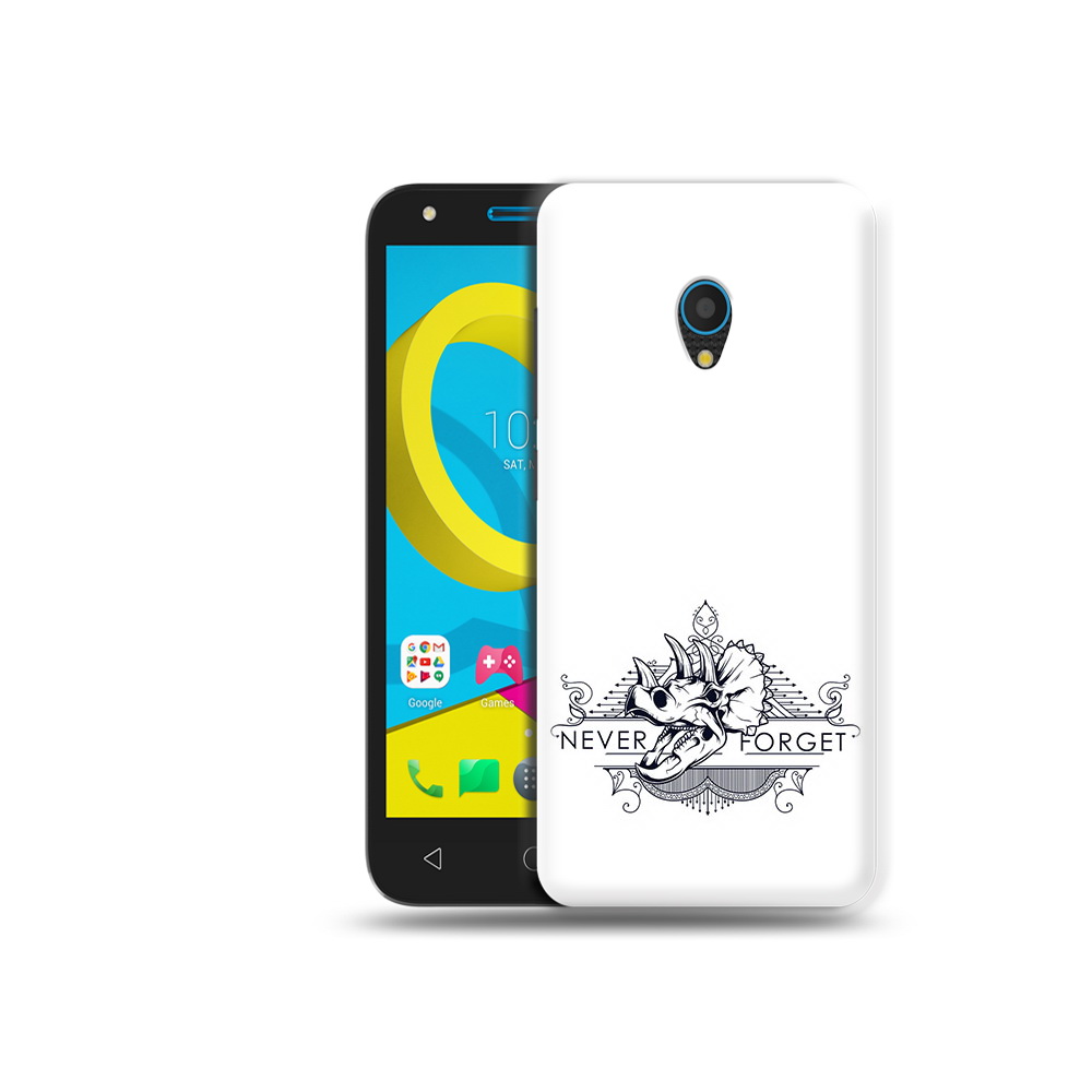 

Чехол MyPads Tocco для Alcatel U5 5047D логотип носорога никогда не забуду, Tocco
