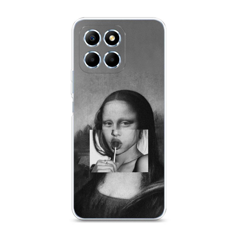 

Чехол Awog 6109550-9 для Huawei X6 "Mona Lisa sucking lollipop", Серый, 6109550-9