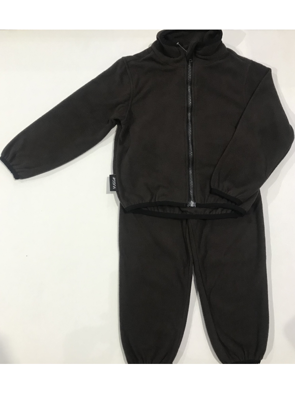 Флисовый костюм детский VUGGA FK013, коричневый, размер 134