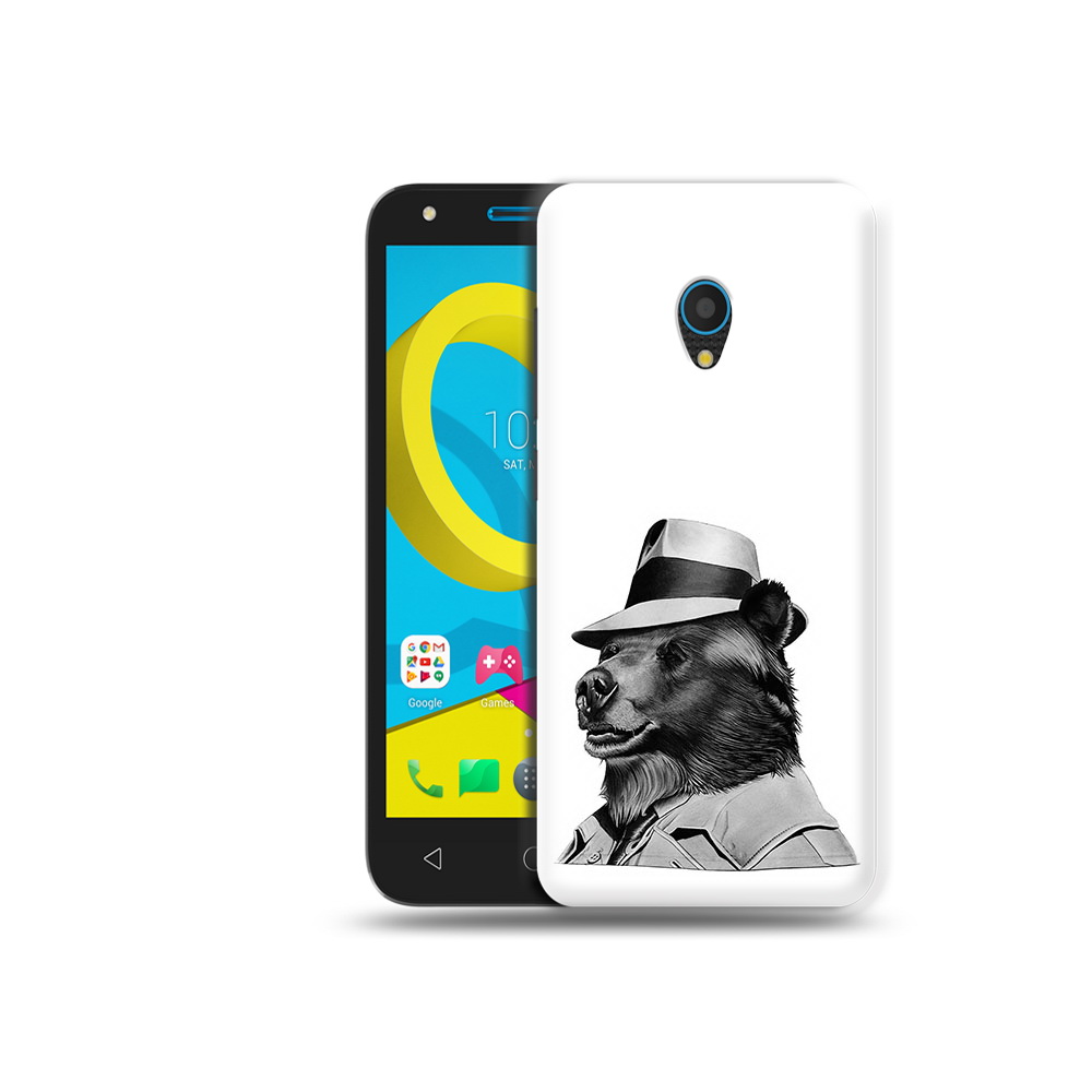 

Чехол MyPads Tocco для Alcatel U5 5047D медведь в шляпе (PT134046.676.465), Tocco