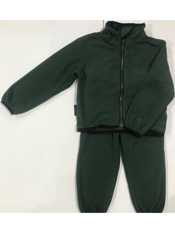 Флисовый костюм детский VUGGA FK015, зеленый, размер 122