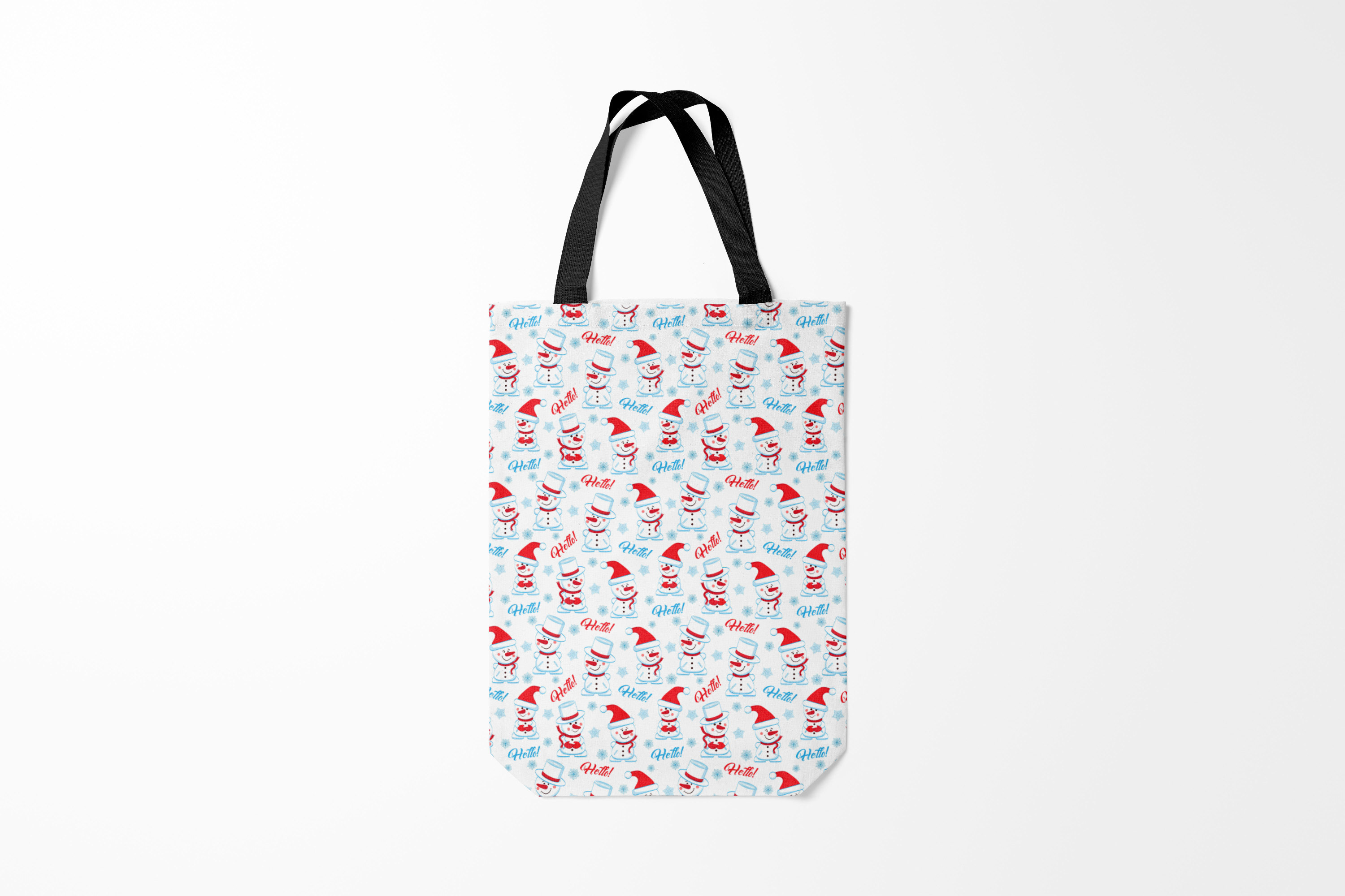 

Сумка шoппер унисекс Burnettie Новый год Hello, белый, Новый год Hello