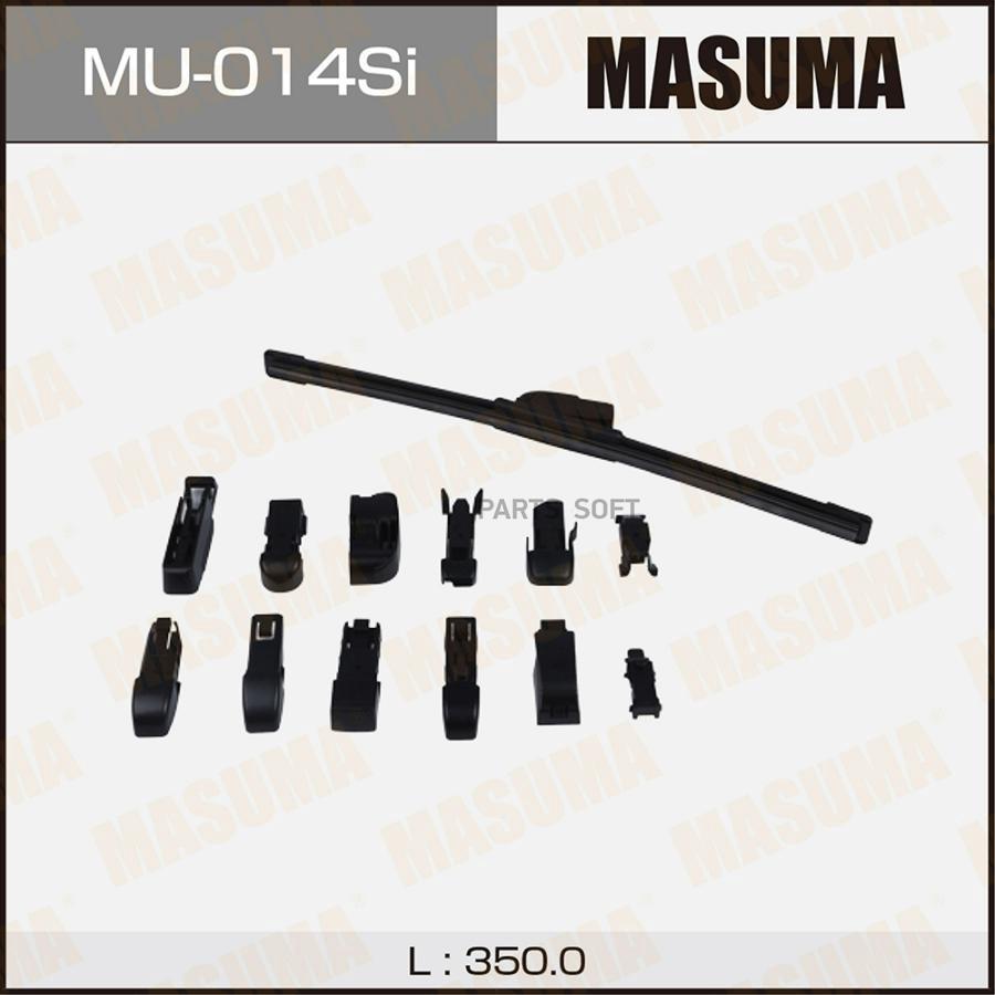 

Дворник силиконовый MASUMA 14' крюк (350мм) (1/10/50) 1шт