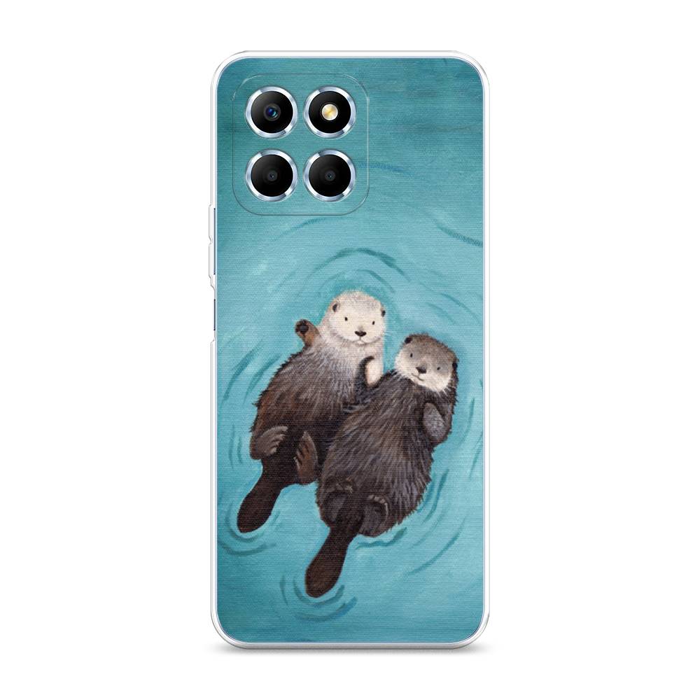 

Чехол Awog 6109550-10 для Huawei X6 "Парочка бобров", Голубой, 6109550-10