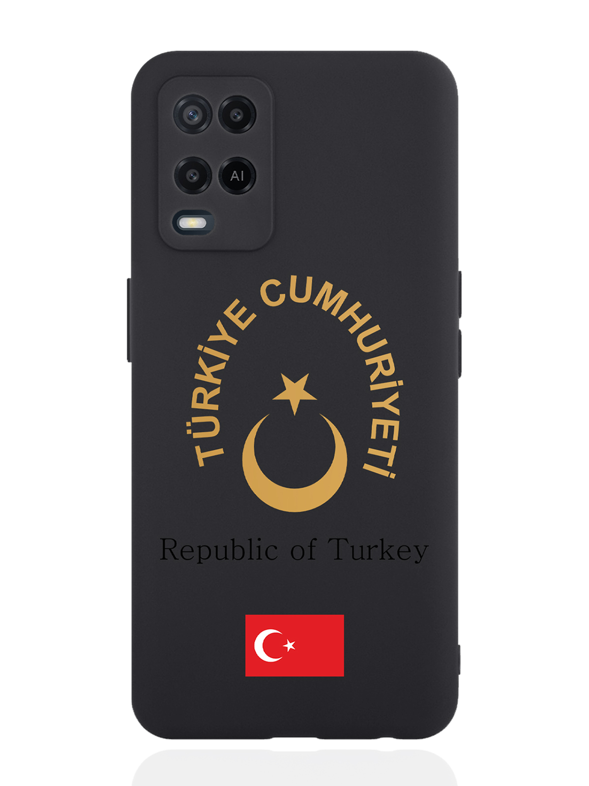 

Чехол SignumCase для Oppo A54 Золотой Герб Турции черный, Золотистый;черный