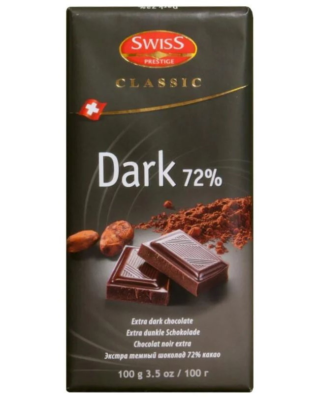 

Шоколад Swiss Prestige Classic Extra Dark экстра темный 100 г