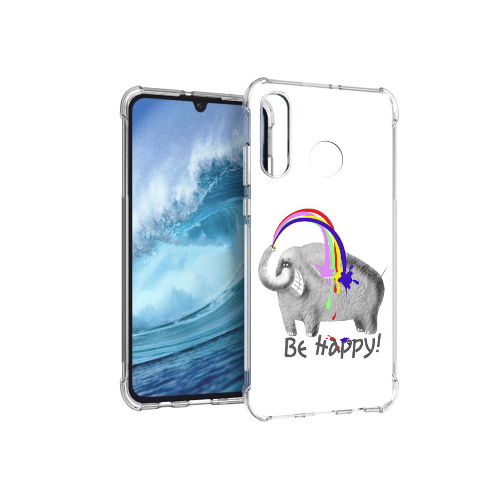 Чехол MyPads Tocco для Huawei P30 Lite счастливый слон