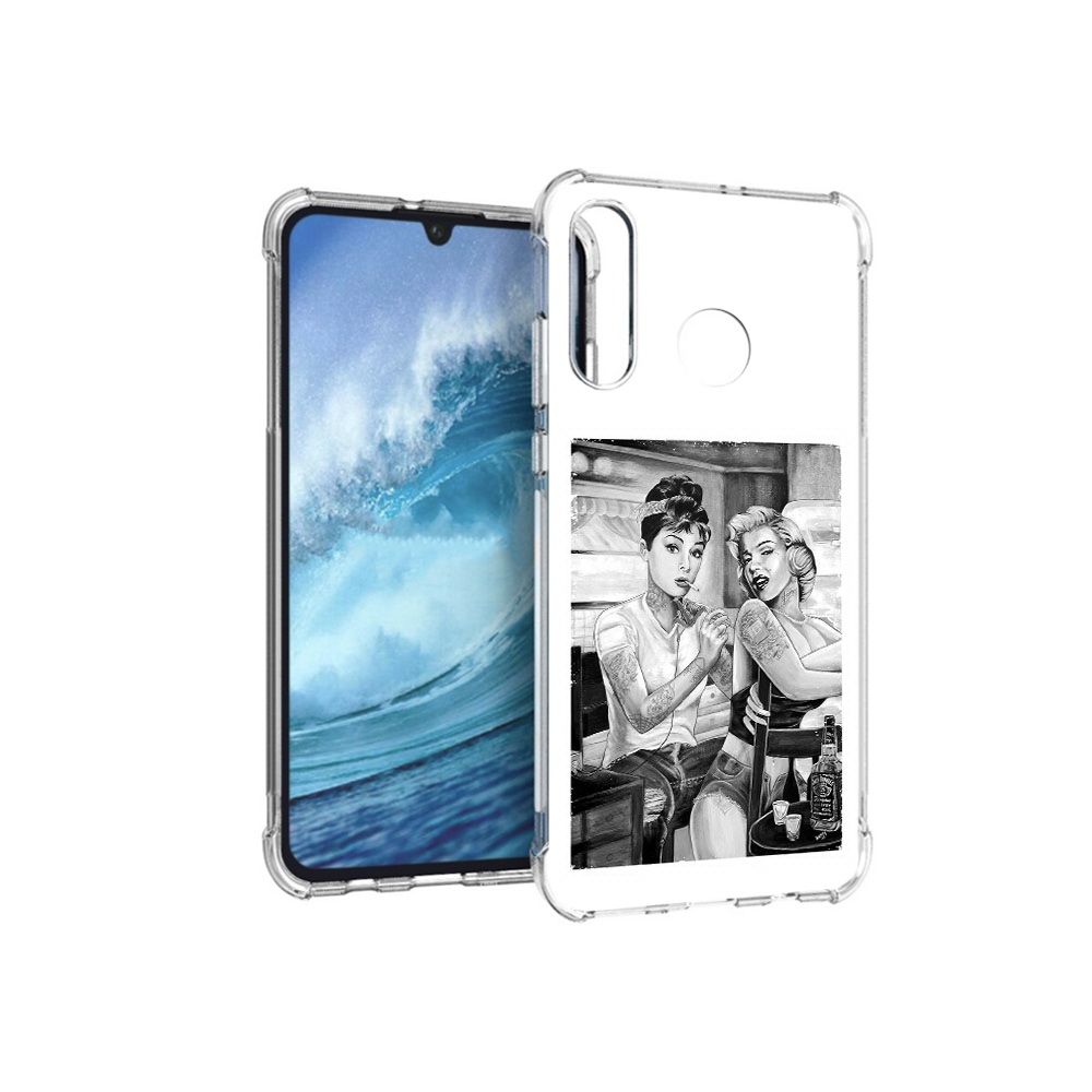 

Чехол MyPads Tocco для Huawei P30 Lite тату мастер, Прозрачный, Tocco