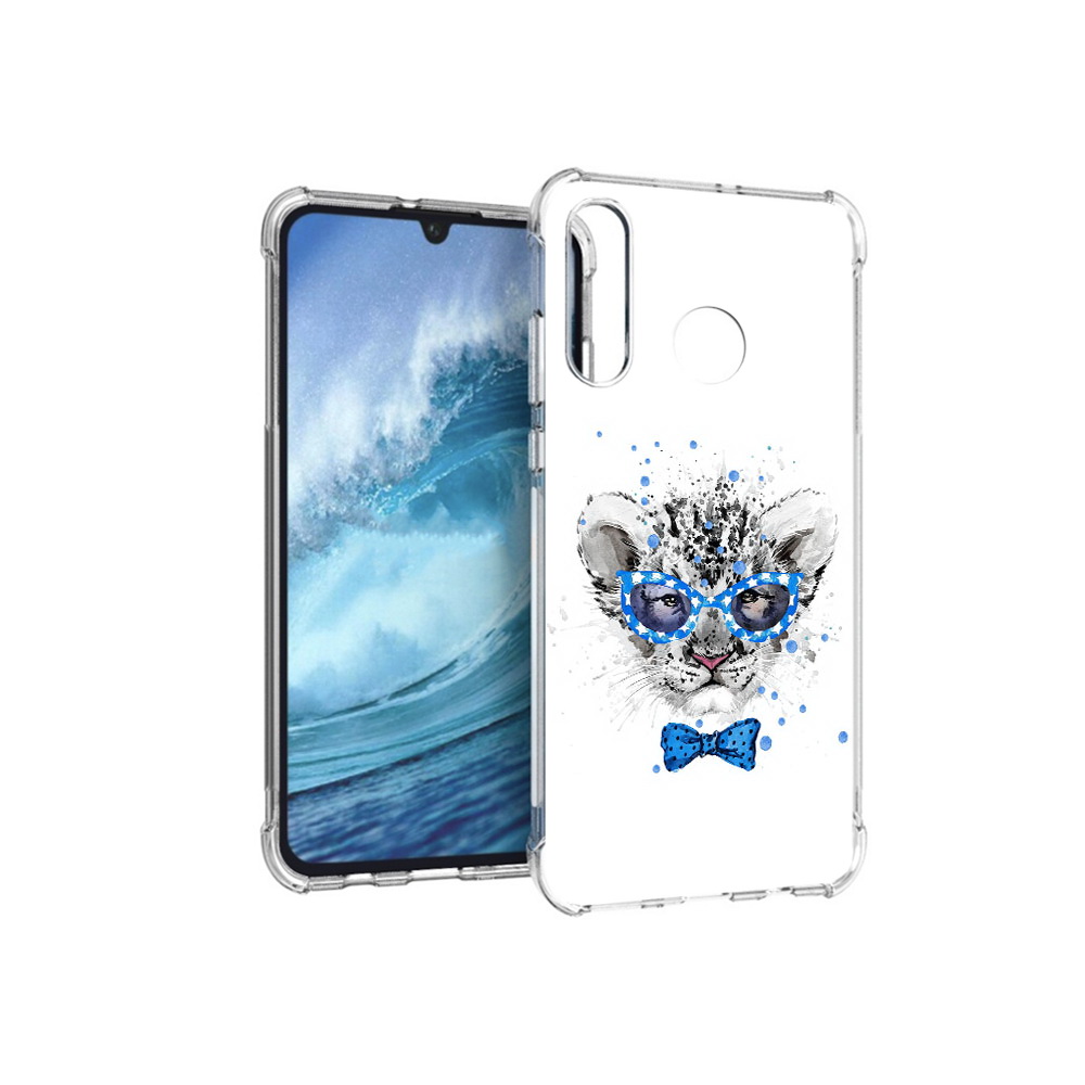 

Чехол MyPads Tocco для Huawei P30 Lite тигренок с бабочкой, Прозрачный, Tocco