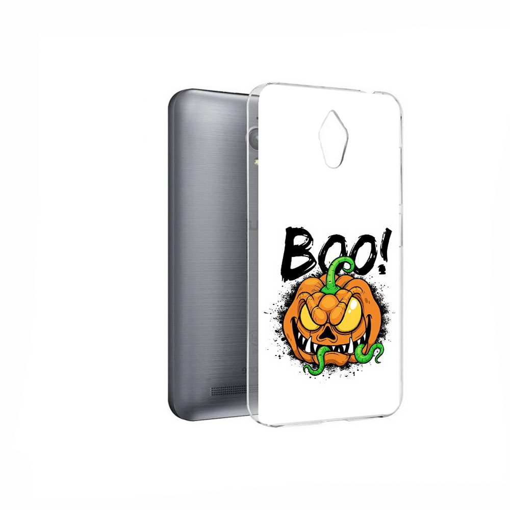 

Чехол MyPads Tocco для Asus ZenFone Go (ZC500TG) Хэллоуин бу, Прозрачный, Tocco