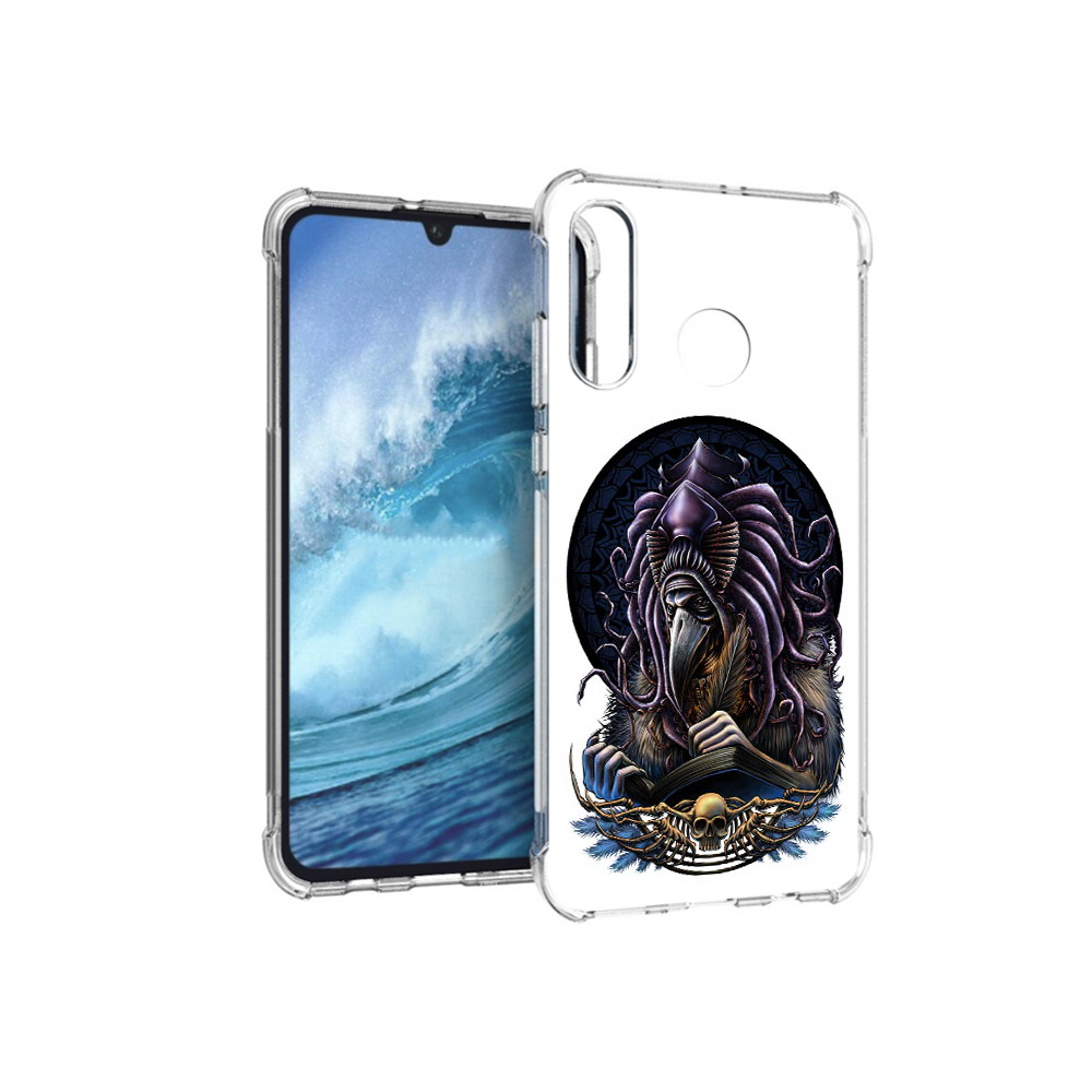 

Чехол MyPads Tocco для Huawei P30 Lite умный ворон, Прозрачный, Tocco