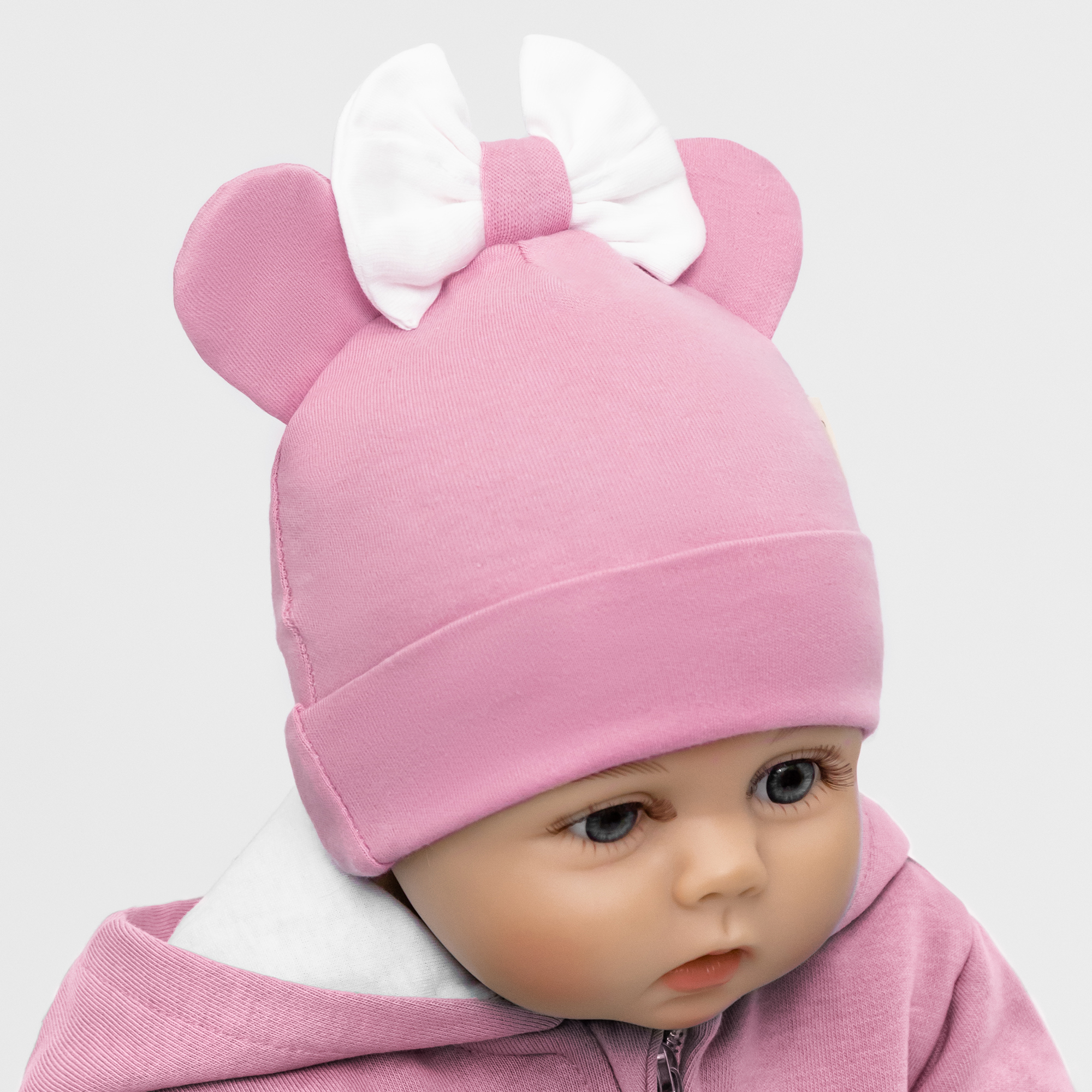 

Шапка детская Amarobaby AB-OD22-NE16Mi1, Розовый, 42-44, Nature essence mini