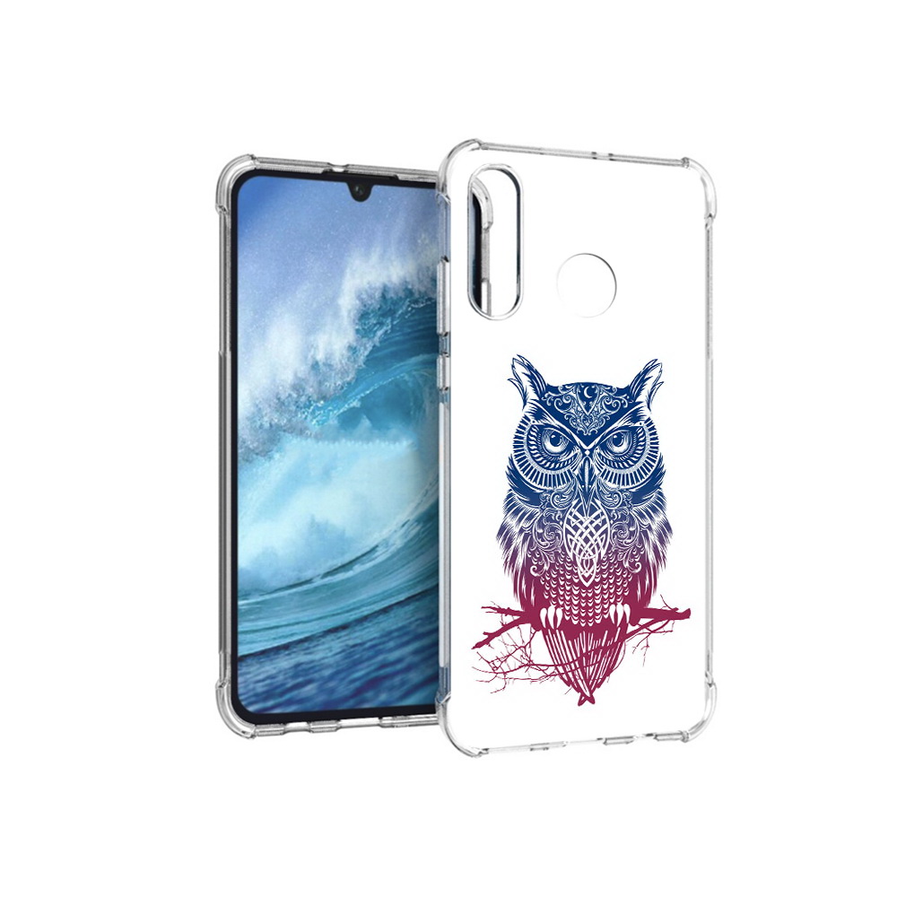 

Чехол MyPads Tocco для Huawei P30 Lite хиппи сова, Прозрачный, Tocco