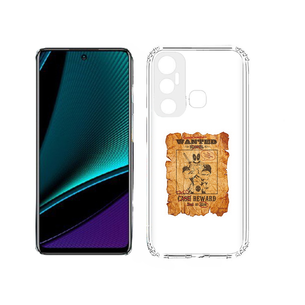 

Чехол MyPads Tocco для Infinix Hot 11s дедпул, Прозрачный, Tocco