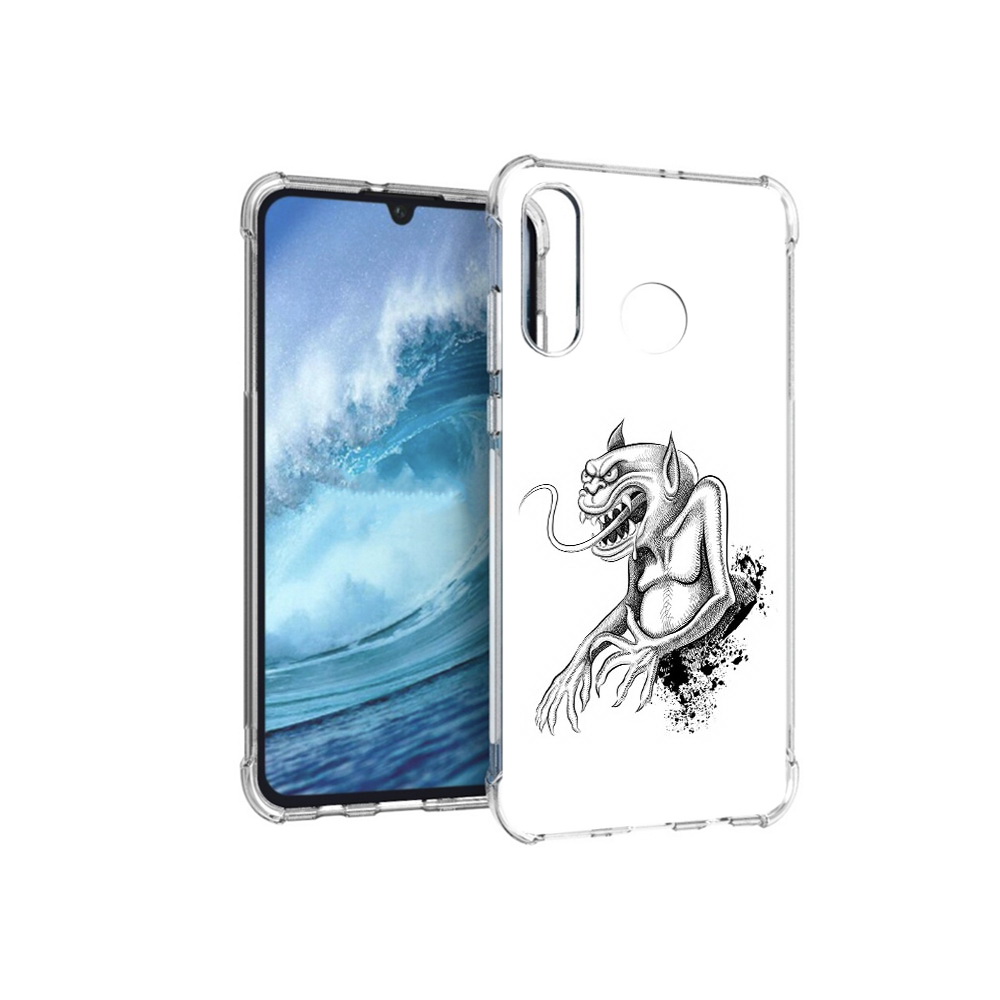 

Чехол MyPads Tocco для Huawei P30 Lite чорт, Прозрачный, Tocco
