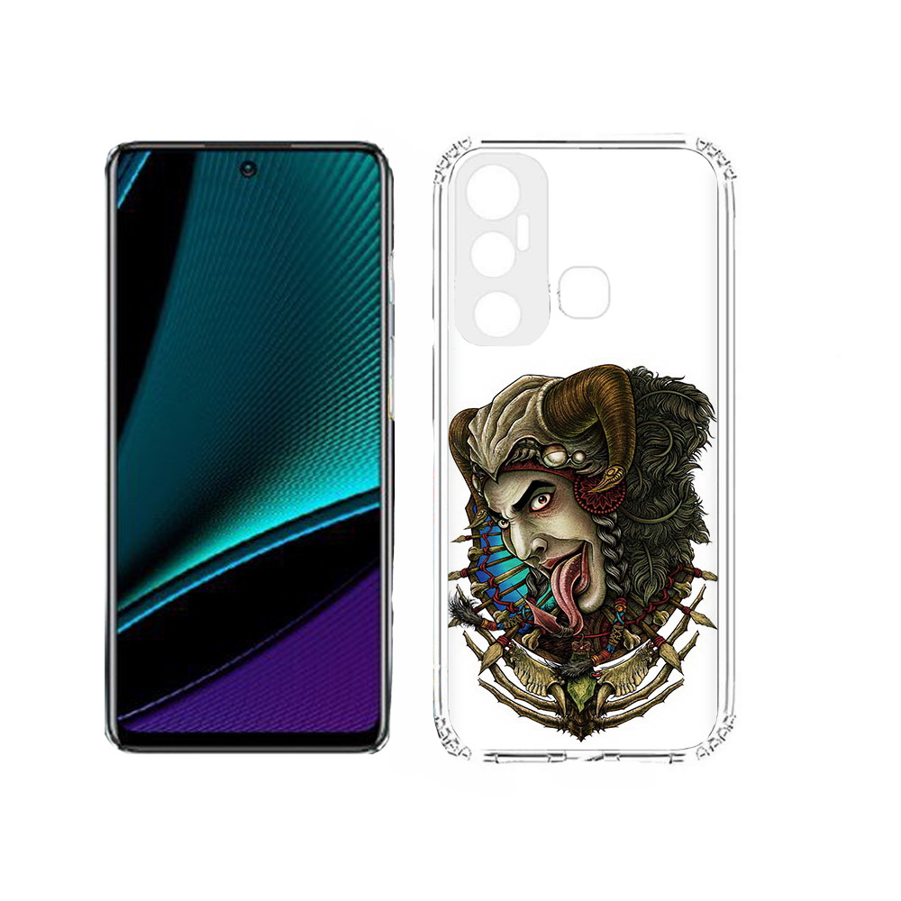 

Чехол MyPads Tocco для Infinix Hot 11s длинный язык, Прозрачный, Tocco