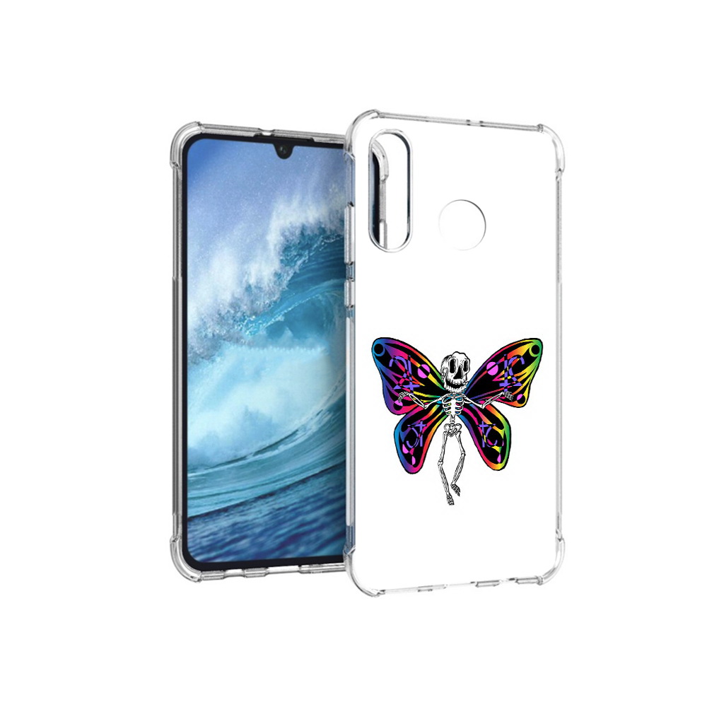 

Чехол MyPads Tocco для Huawei P30 Lite эффект бабочки, Прозрачный, Tocco