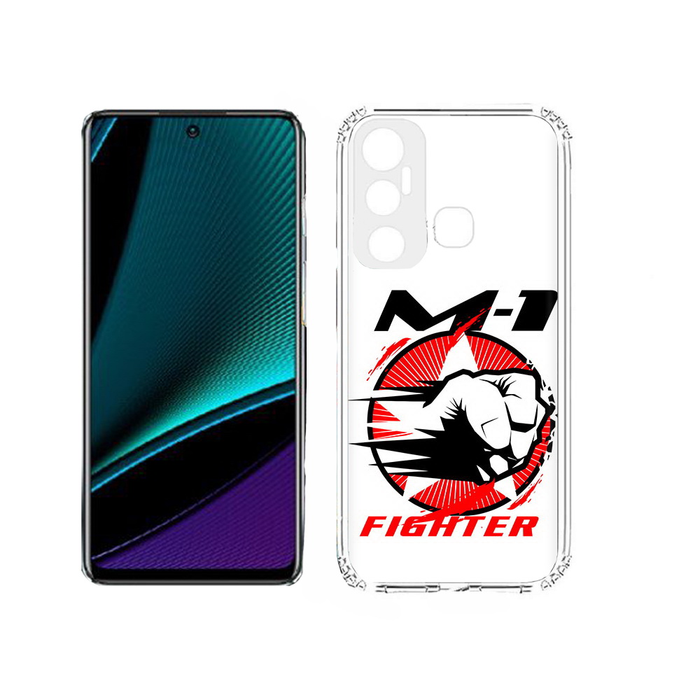 

Чехол MyPads Tocco для Infinix Hot 11s единоборства М-1, Прозрачный, Tocco