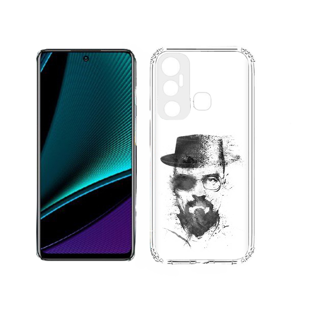 

Чехол MyPads Tocco для Infinix Hot 11s загадочный человек, Прозрачный, Tocco