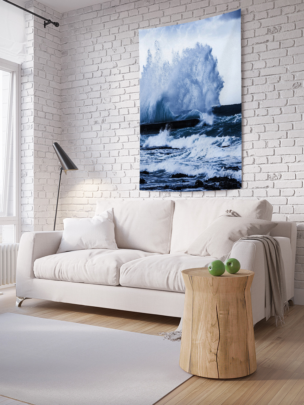

Вертикальное фотопанно на стену JoyArty Шторм в океане 150x200 см, Шторм в океане