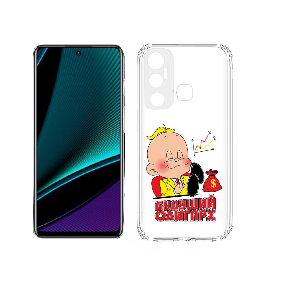 

Чехол MyPads Tocco для Infinix Hot 11s Будущий олигарх, Прозрачный, Tocco