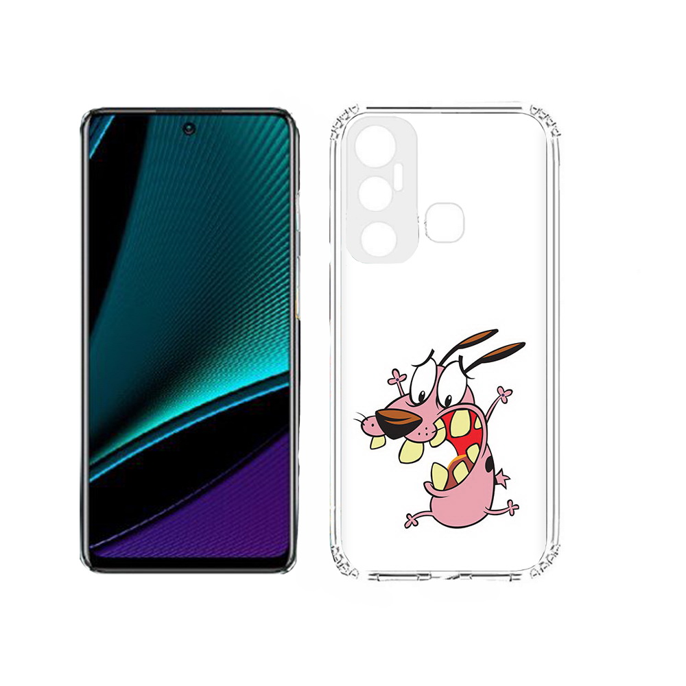 

Чехол MyPads Tocco для Infinix Hot 11s зубастый бобик, Прозрачный, Tocco