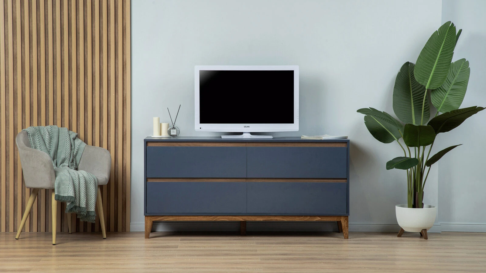 

Комод Askona Orel 4 ящика Ночное небо/Орех Линкольн 149x72x45, Orel