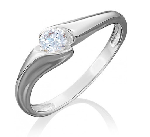 

Кольцо из золота р.  PLATINA jewelry 01-4997-00-101-1120-30, бриллиант, 01-4997-00-101-1120-30