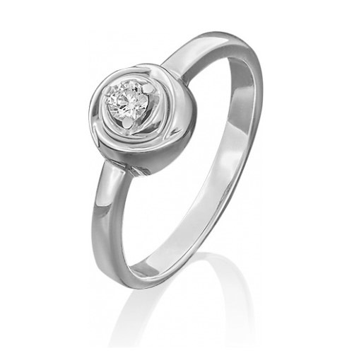 

Кольцо из золота р. , PLATINA jewelry 01-5000-00-101-1120-30, бриллиант, 01-5000-00-101-1120-30