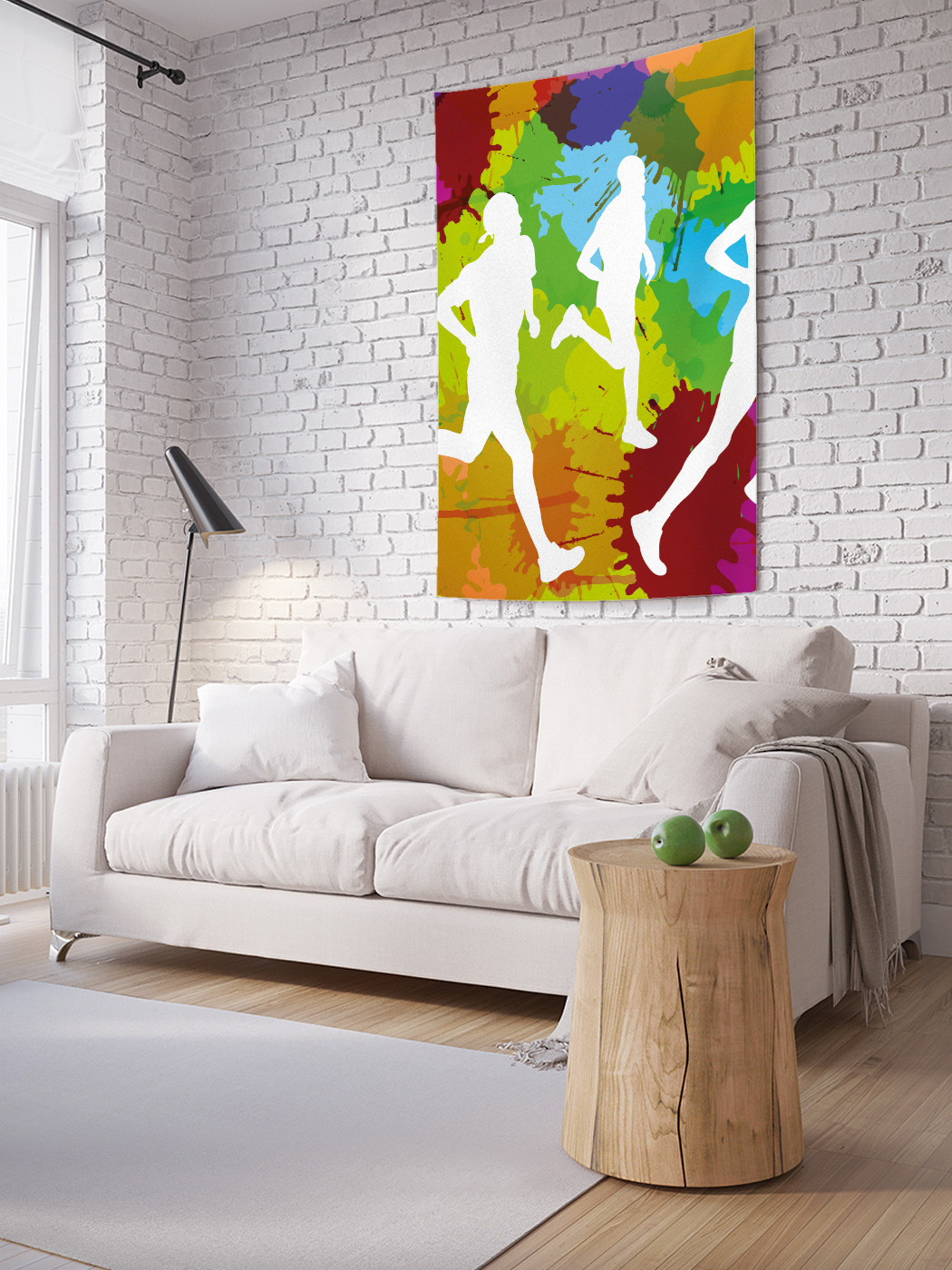

Вертикальное фотопанно на стену JoyArty Фитнес бег 150x200 см, Фитнес бег