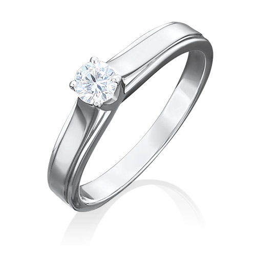 

Кольцо из белого золота с бриллиантом р. 18 PLATINA jewelry 01-5029-00-101-1120-30, 01-5029-00-101-1120-30