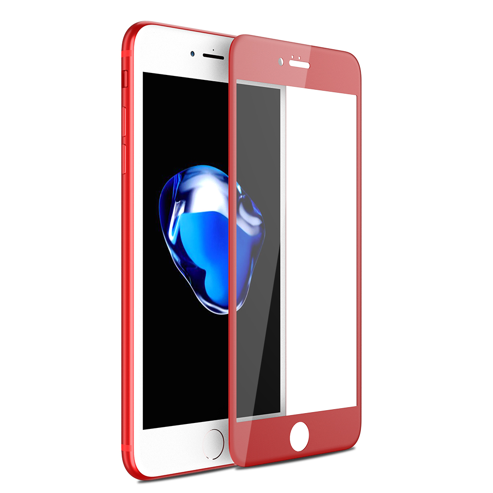 

Защитное стекло на iPhone 7 Plus/8 Plus, 3D красный, X-CASE