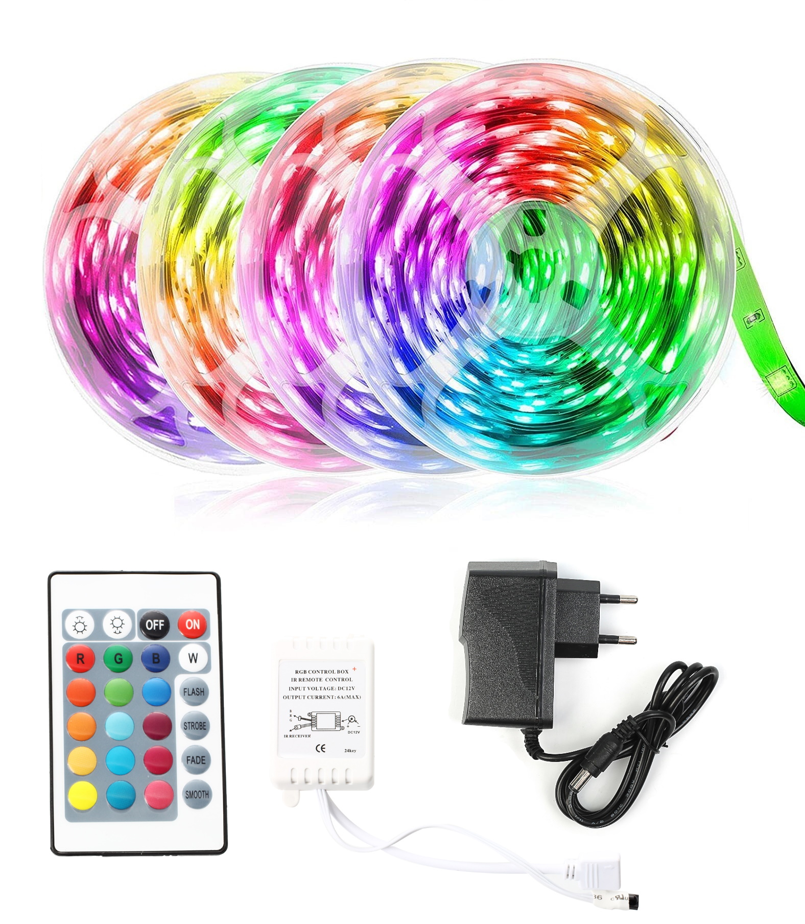 Светодиодная лента Daprivet 223653 5 м разноцветныйRGB 480₽