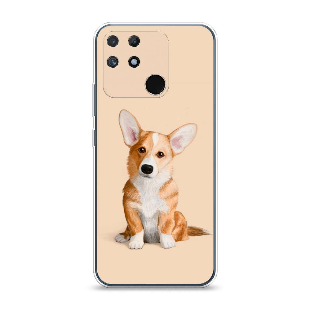 

Чехол на Realme Narzo 50A "Грустный Корги", Коричневый;бежевый, 258450-1
