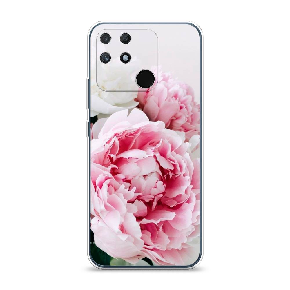 

Чехол на Realme Narzo 50A "Розовые и белые пионы", Розовый;белый, 258450-2