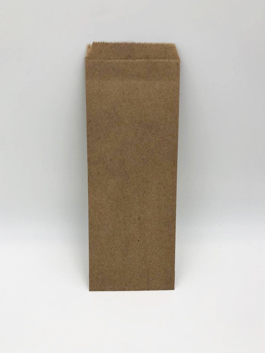 Крафтовый (бумажный коричневый) пакет 220х80 50шт