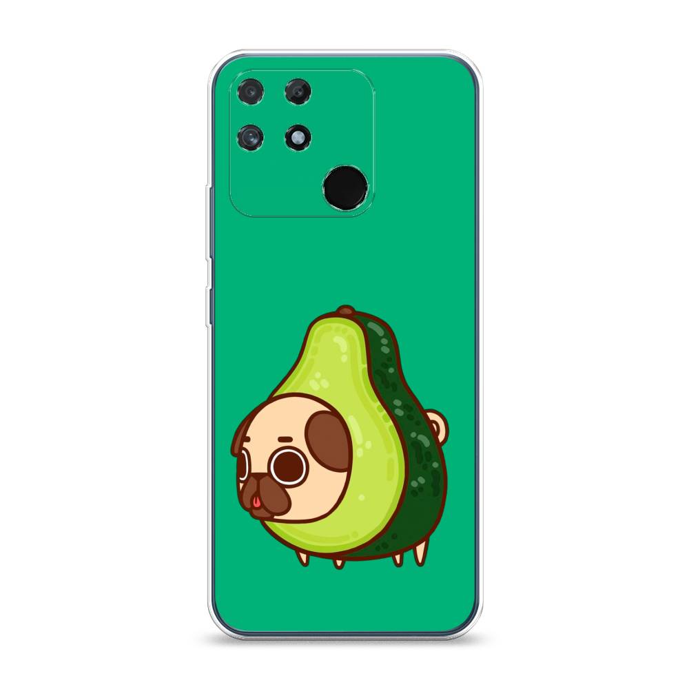 

Чехол на Realme Narzo 50A "Мопс авокадик", Зеленый, 258450-1